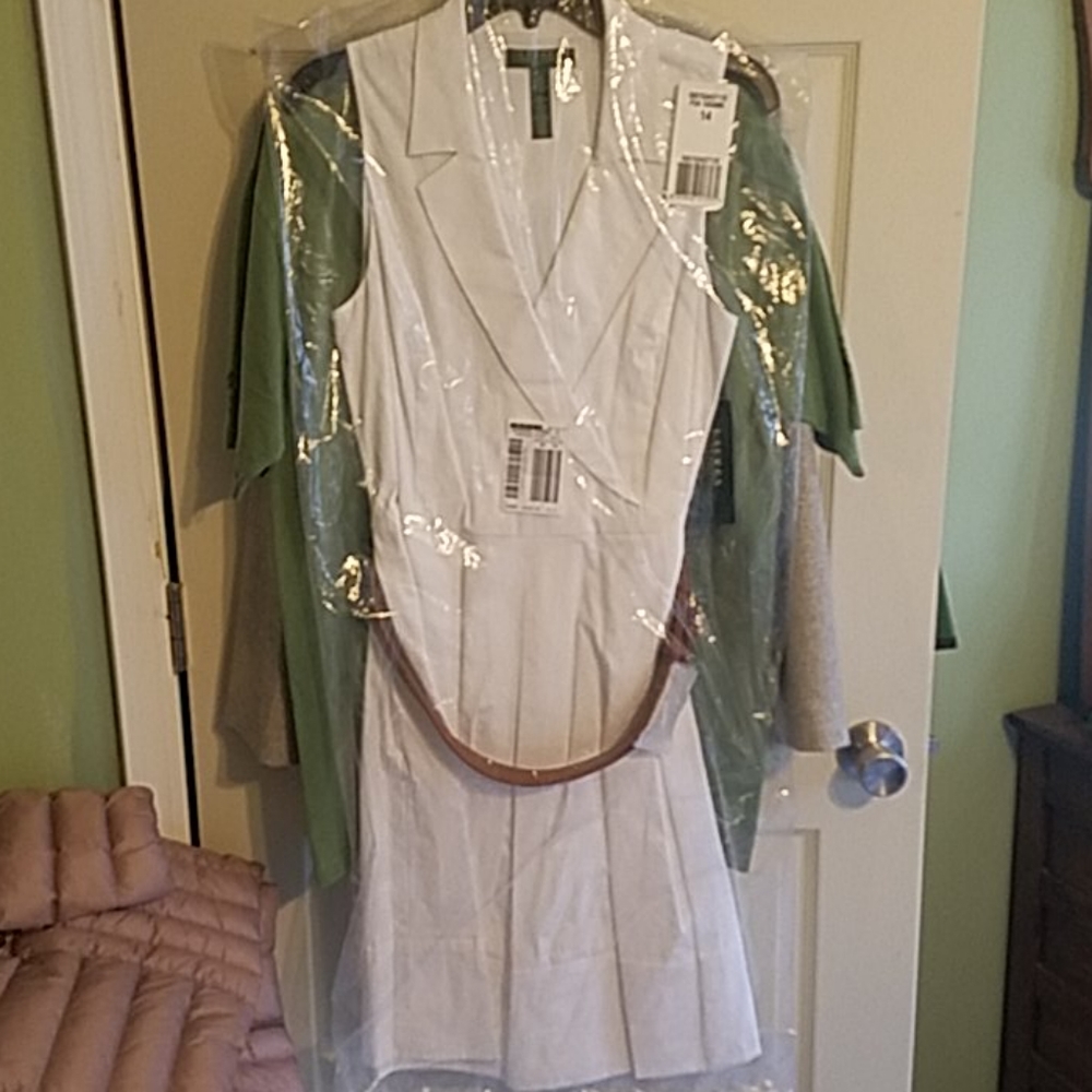 Ralph Lauren white cotton dress